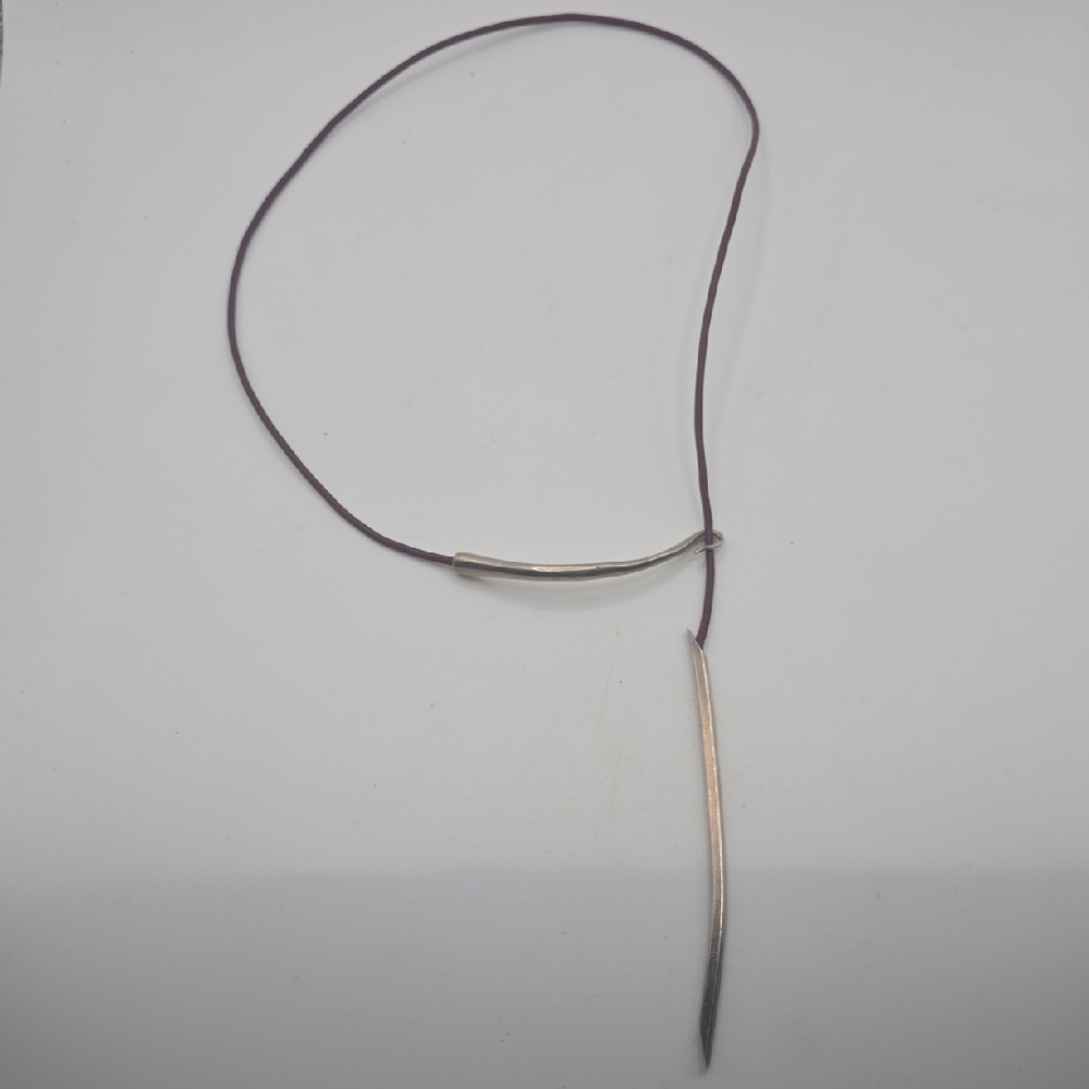 Elegant Silver and Black Necklace
